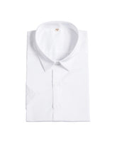 Men's Short Sleeve Button-Up Shirt in White