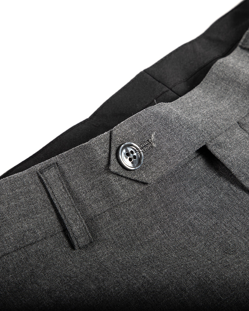 Men's Slim Fit Dress Pants in Charcoal Gray
