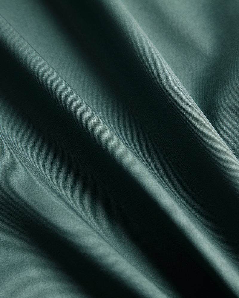 Men's Short Sleeve Button-Up Shirt in Emerald Green