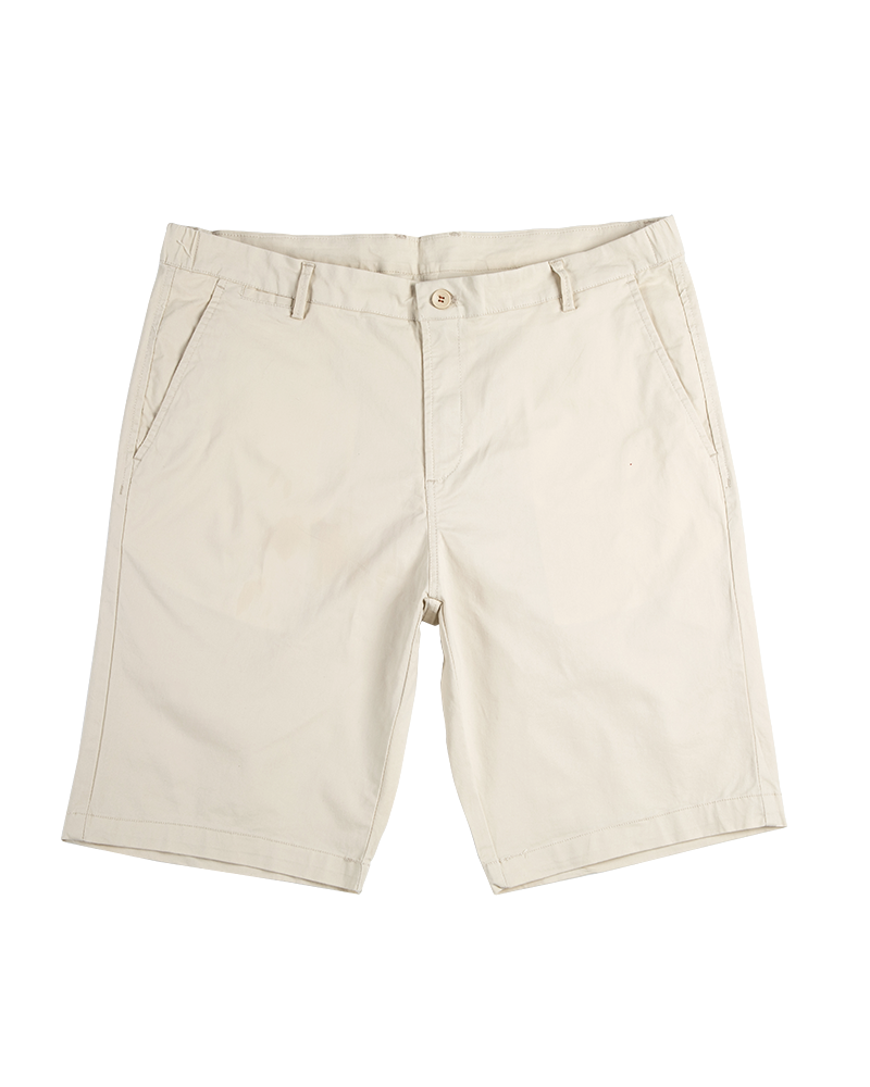 Men's Casual Chino Shorts in Ivory