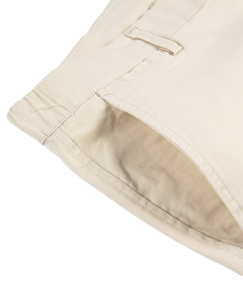 Men's Casual Chino Shorts in Ivory
