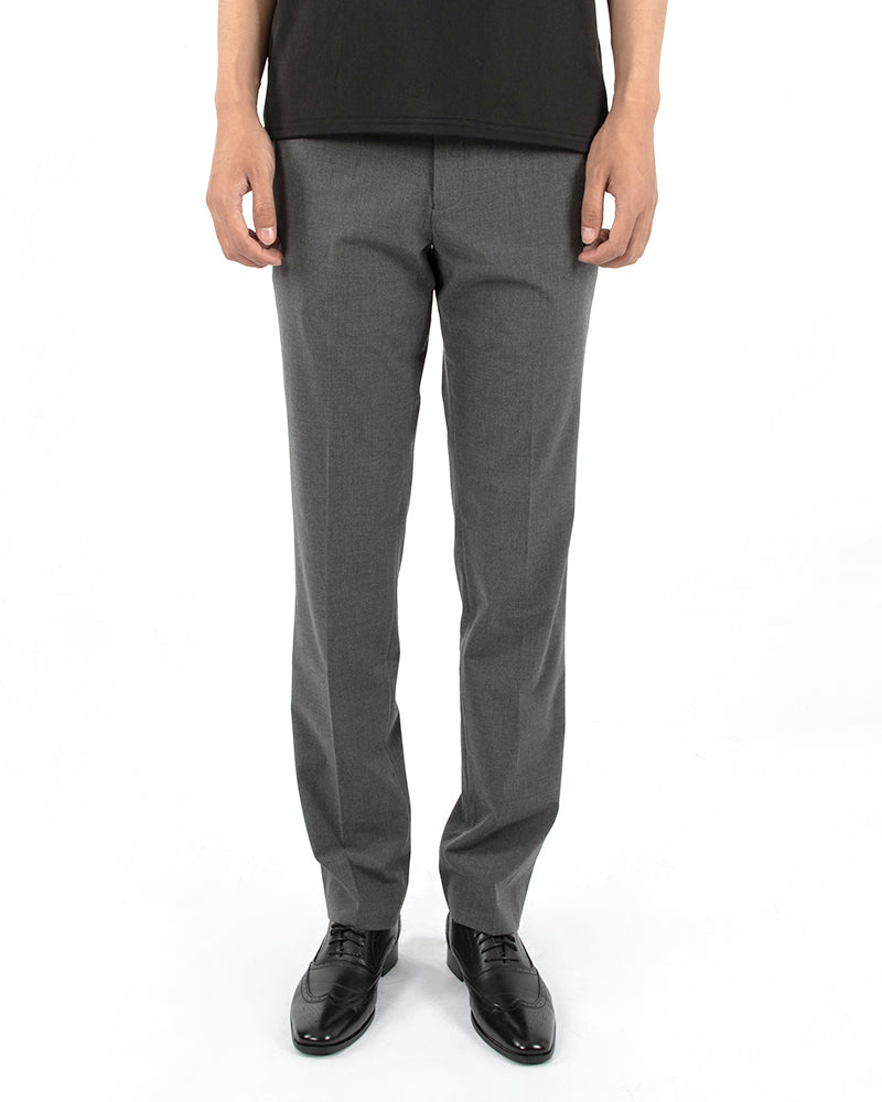 Men's Slim Fit Dress Pants in Charcoal Gray