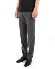 Men's Slim Fit Dress Pants in Charcoal Gray