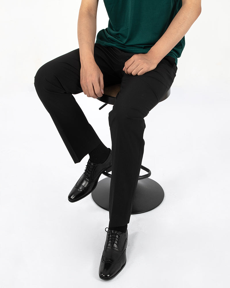 Men's Slim Fit Dress Pants in Black