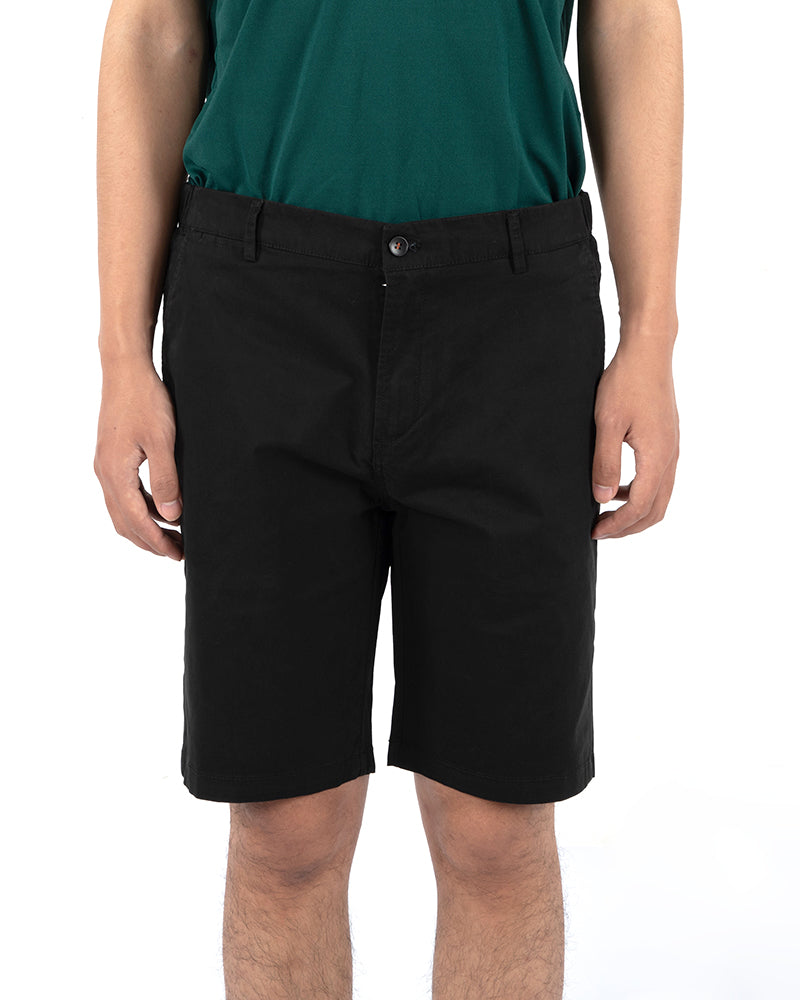 Men's Casual Chino Shorts in Black
