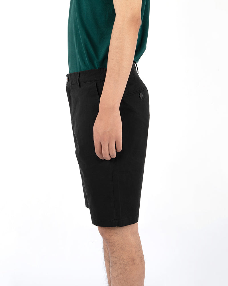 Men's Casual Chino Shorts in Black