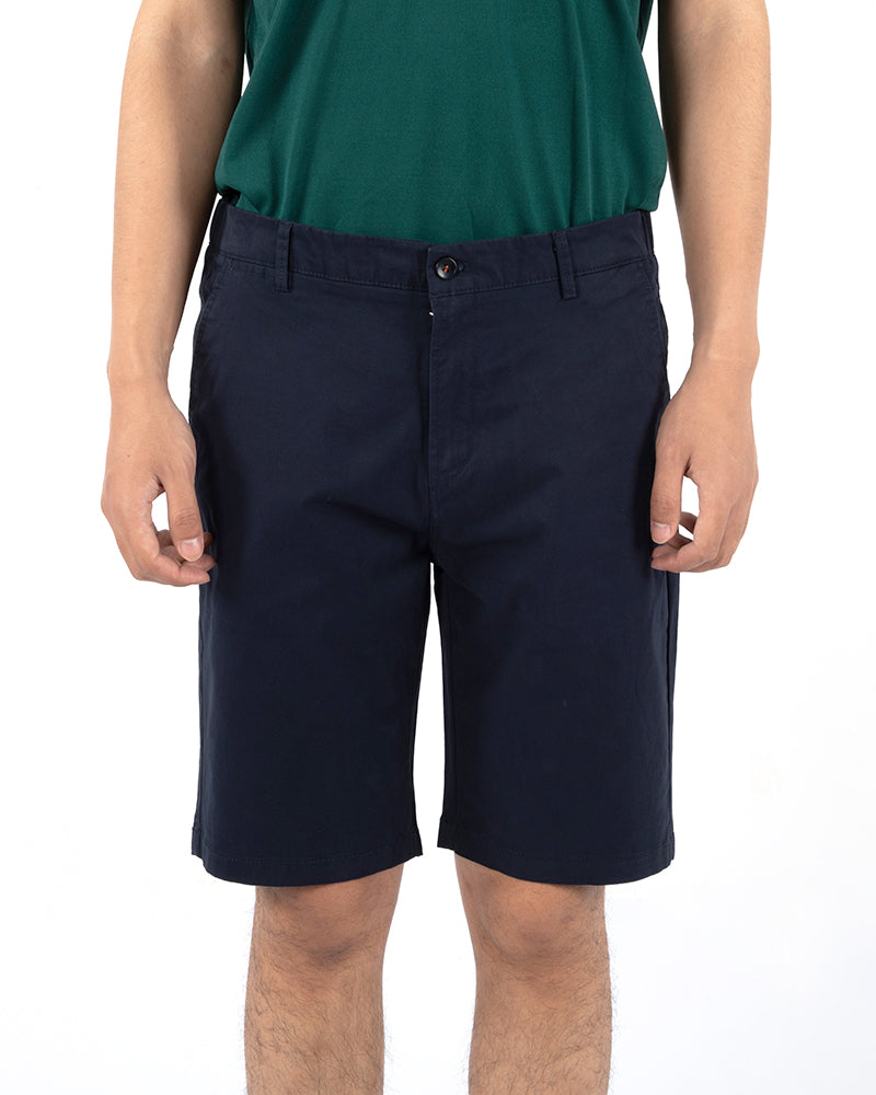 Men's Casual Chino Shorts in Navy Blue