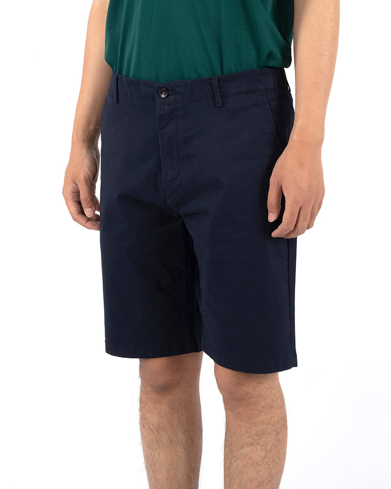 Men's Casual Chino Shorts in Navy Blue