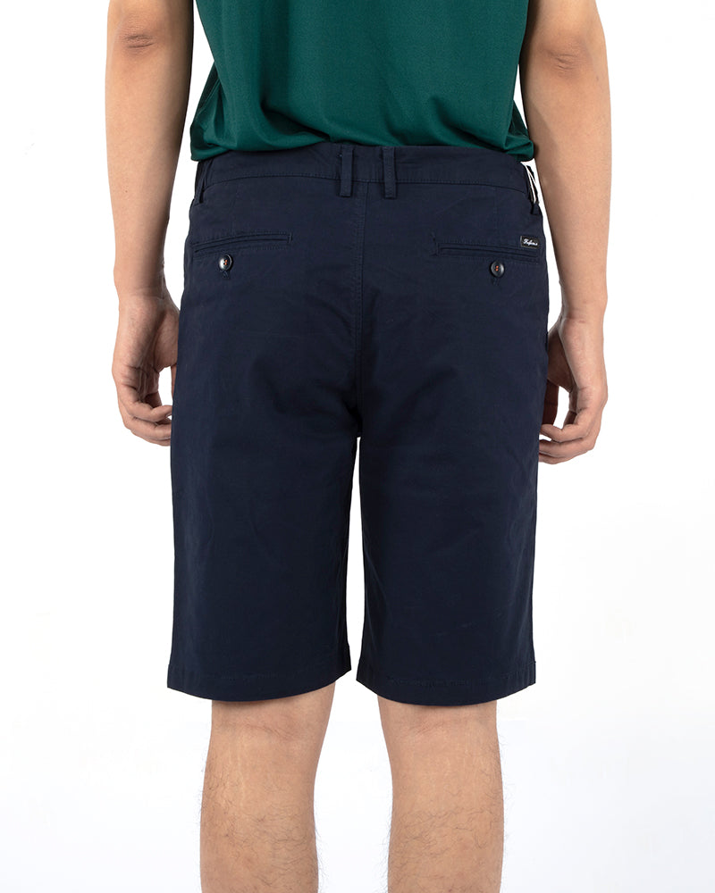 Men's Casual Chino Shorts in Navy Blue