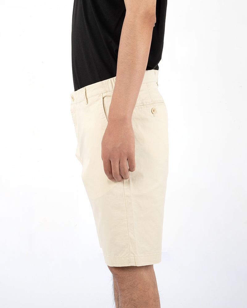 Men's Casual Chino Shorts in Ivory
