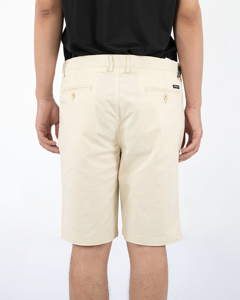 Men's Casual Chino Shorts in Ivory