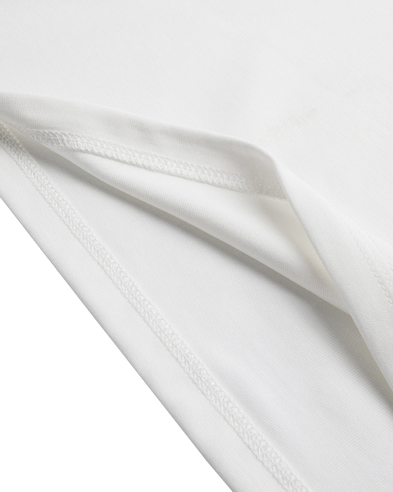Men's Solid Short Sleeve Polo Shirt in Ivory