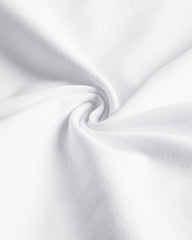 Men's Short Sleeve Henley T-Shirt in White