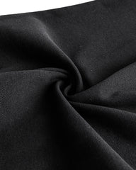 Men's Short Sleeve Henley T-Shirt in Black