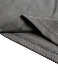 Men's Short Sleeve Henley T-Shirt in Charcoal Gray