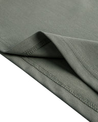 Men's Short Sleeve Henley T-Shirt in Olive Green